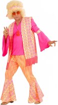 "Roze hippie kostuum voor mannen  - Verkleedkleding - Large"