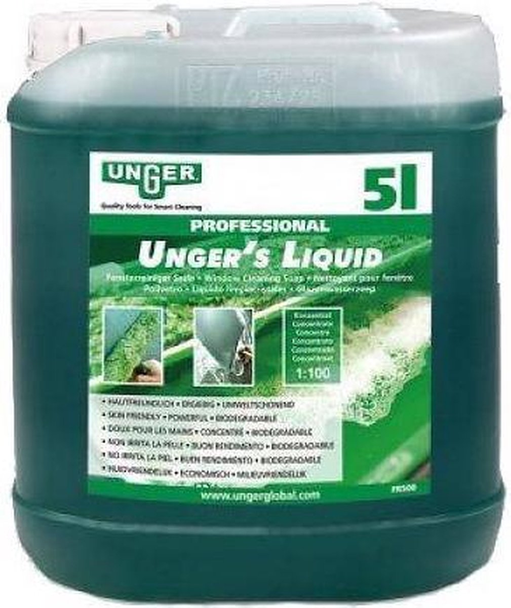 Unger Glazenwasserszeep  5 liter  - professioneel - Unger