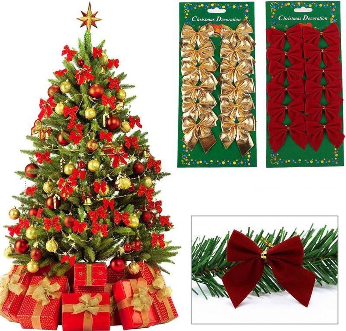 bol-kerstboom-decoratie-strikjes-kerstboomversiering-strikje