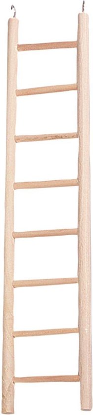 Flamingo - Vogelspeelgoed Houten Ladder - Natuurlijk - 7 x 1 x 36 cm