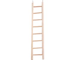 Flamingo - Vogelspeelgoed Houten Ladder - Natuurlijk - 7 x 1 x 36 cm