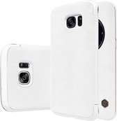 Nillkin - Samsung Galaxy S7 Edge Hoesje - Leather Case Qin Series Wit