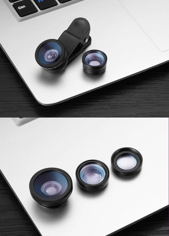 - PiX Series HD Clip Lens - 3-in-1 Fish Eye Lens
