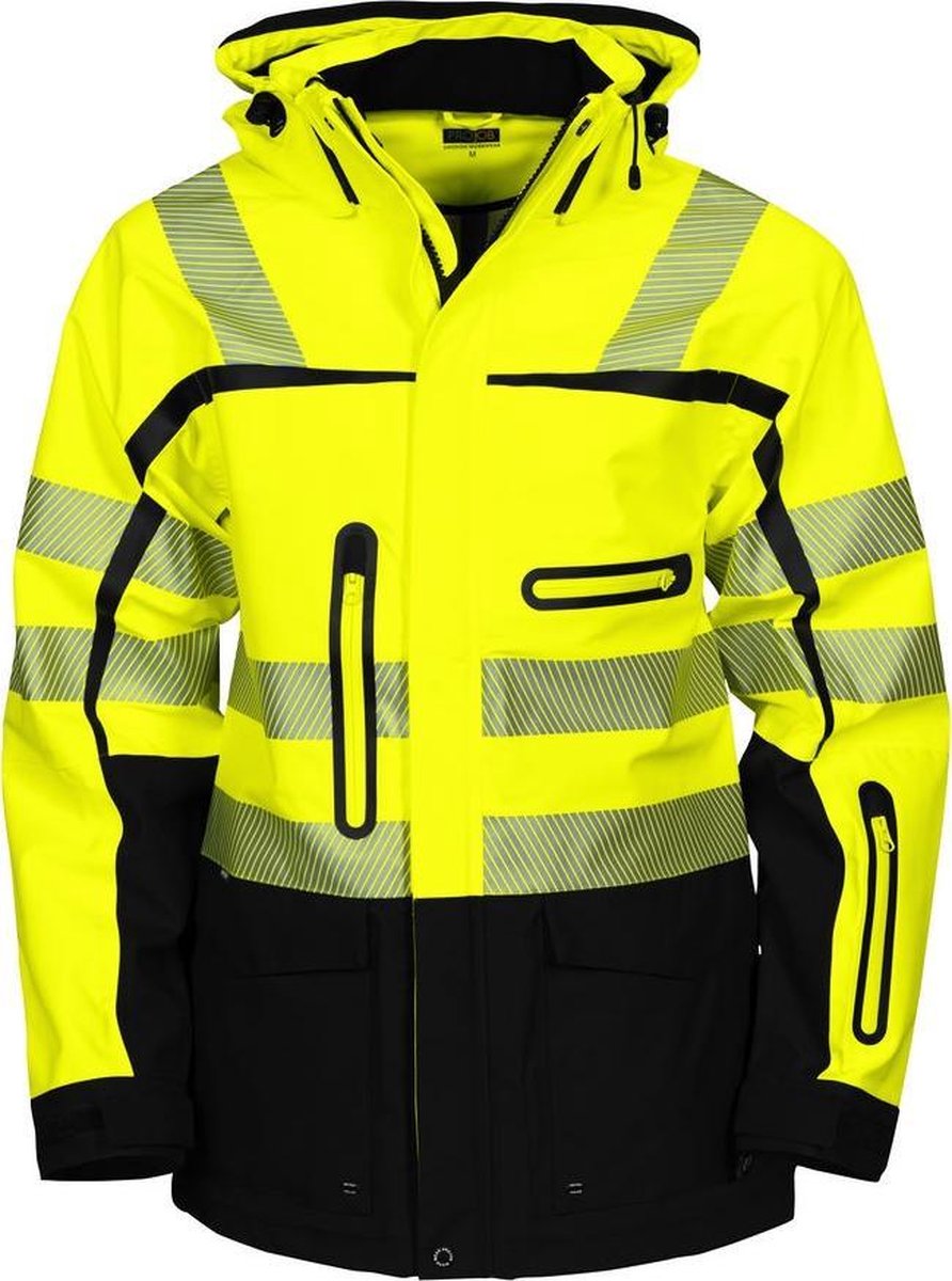 6417 JACKET HV BLUE/YELLOW XXL