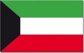 Vlag Koeweit 90 x 150 cm feestartikelen - Koeweit landen thema supporter/fan decoratie artikelen