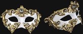Venetiaans barok oogmasker wit