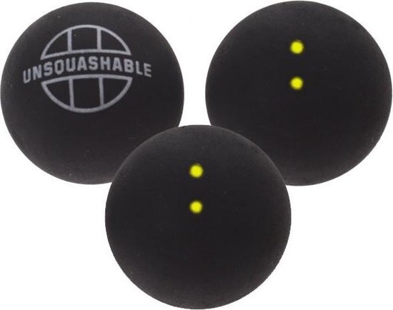 Maar Het koud krijgen voorraad 3 squashballen dubbel gele stip van unsquashable | bol.com