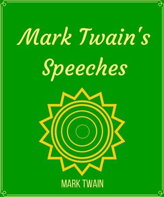 Mark Twain's Speeches - cover