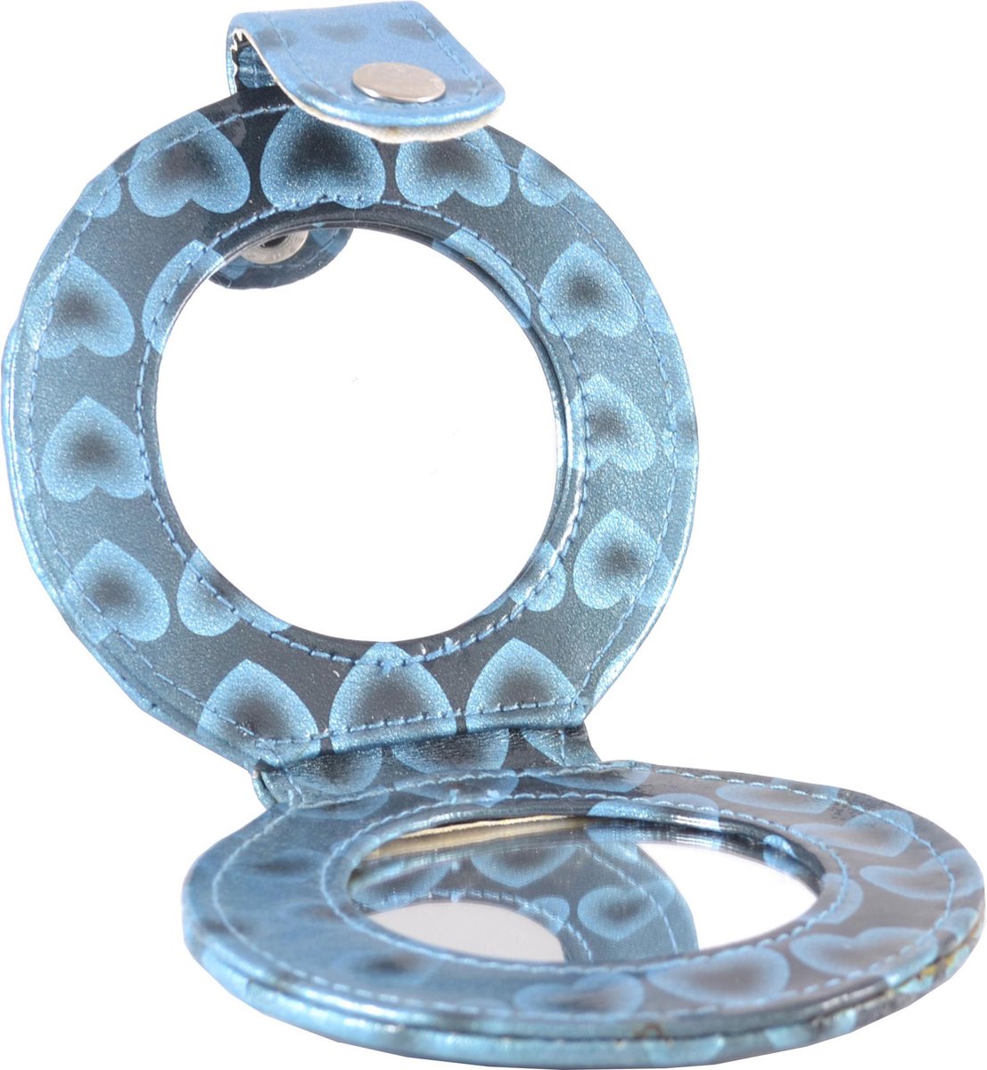 Goedkoopste Tasspiegeltje hartjes spiegel blauw