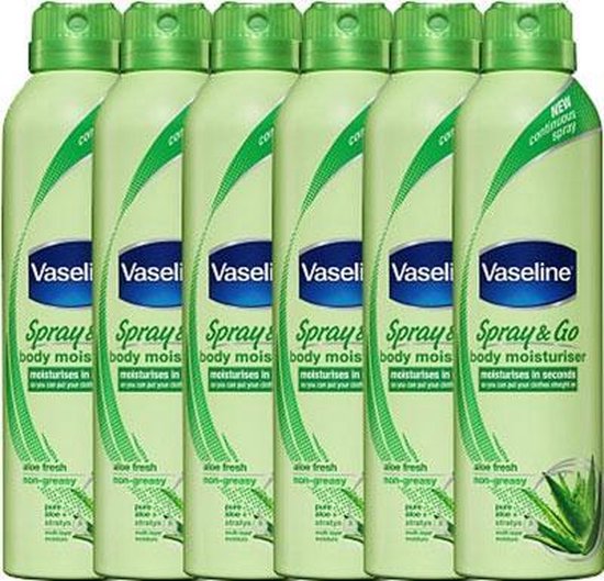 Vaseline Bodylotion Aloe Fresh Spray Voordeelverpakking 