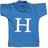 Naamslinger Lettershirts blauw H