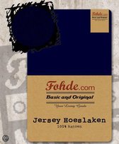 Fohde Hoeslaken Jersey hoeslaken - 180 X 220 cm - Marine