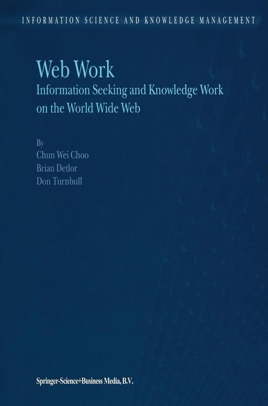 Information Science and Knowledge Management 1 - Web Work - cover