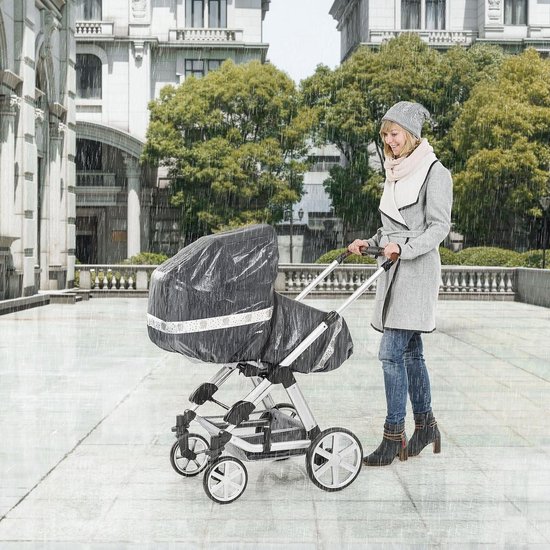 REER DESIGNLINE Rainsafe Classic+ regenhoes voor combi-kinderwagens van Reer — afbeelding 2