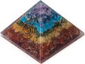 Orgoniet Piramide Chakra met Koperen Spiraal Orgoniet Piramide Chakra met Koperen Spiraal