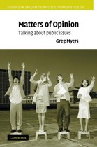 Studies in Interactional SociolinguisticsSeries Number 19- Matters of Opinion