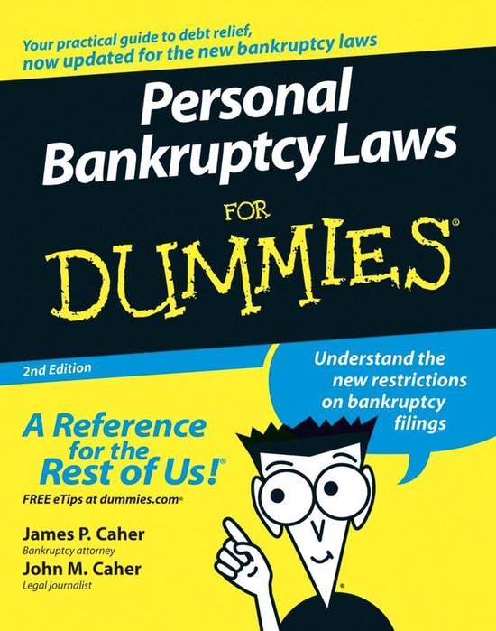 Personal Bankruptcy Laws For Dummies - cover