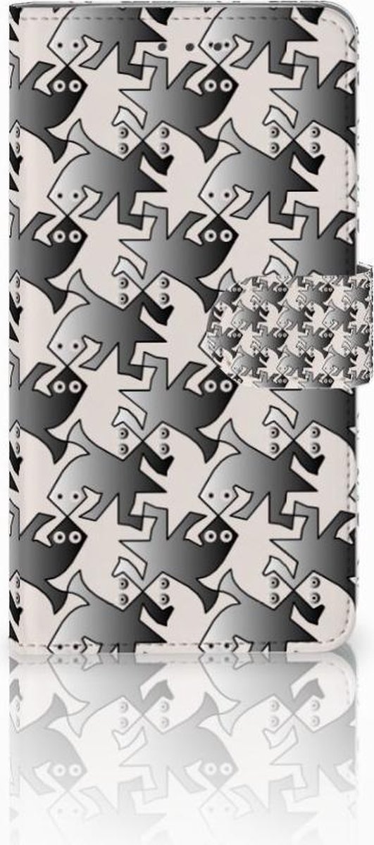 Samsung Galaxy J7 2016 Telefoonhoesje met Pasjes Salamander Grey