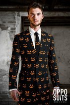 OppoSuits Black-O Jack-O - Mannen Zomer Kostuum - Zwart - Halloween - Maat 62