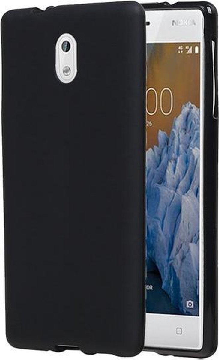 BestCases.nl Nokia 3 TPU back case hoesje Zwart