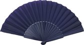 Spaanse waaier - Flamenco - XL - donkerblauw - bij jurk
