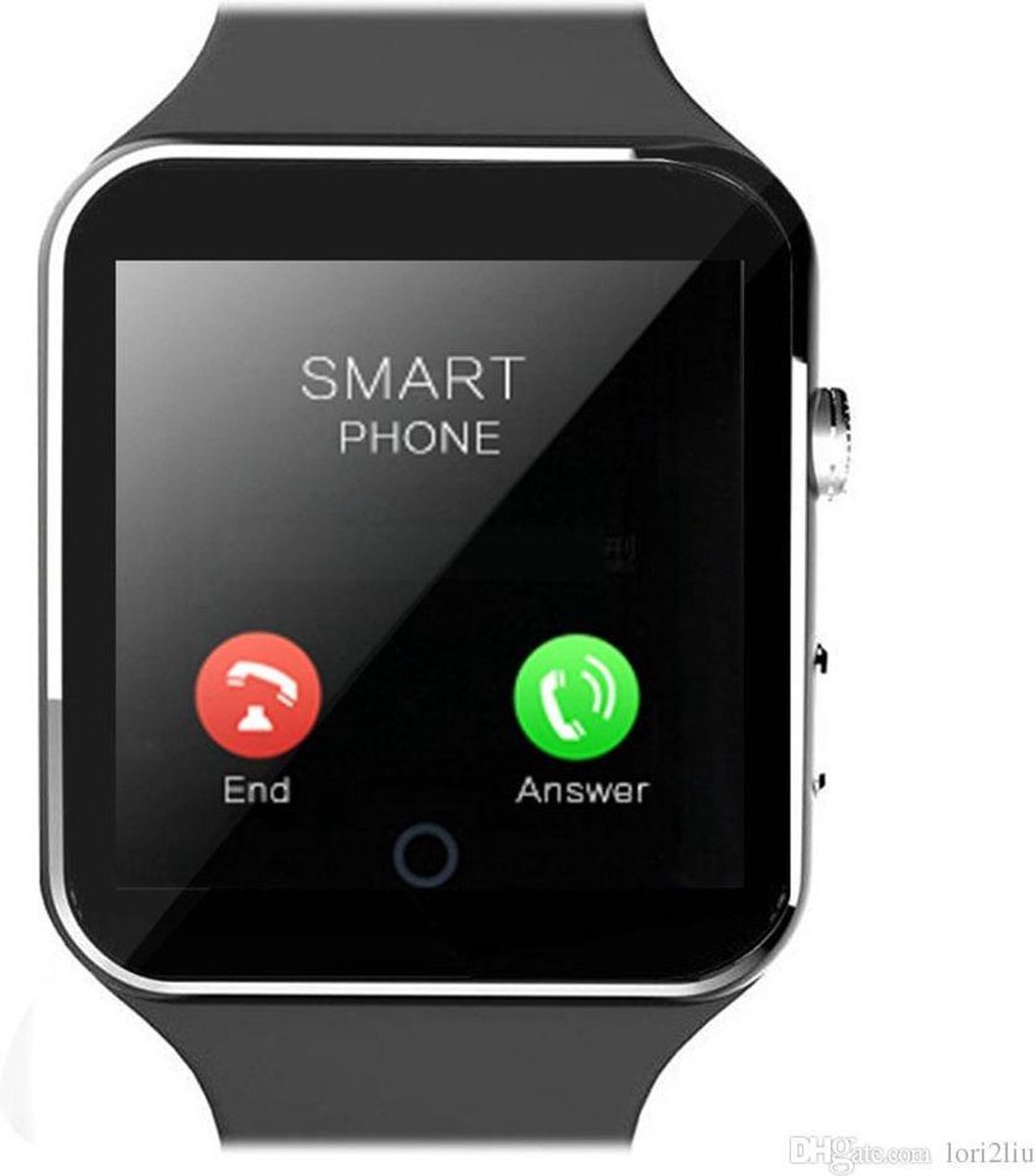 Bluetooth SmartWatch - Met SIM Kaart Slot - Android - Zwart | bol