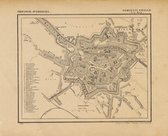Historische kaart, plattegrond van gemeente Zwolle-stad in Overijssel uit 1867 door Kuyper van Kaartcadeau.com