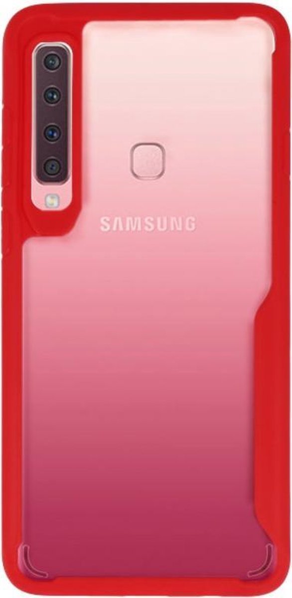 Rood Focus Transparant Hard Cases Samsung Galaxy A9 2018