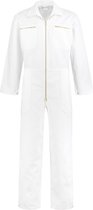 Yoworkwear Salopette 100% coton avec fermeture éclair blanc taille 56