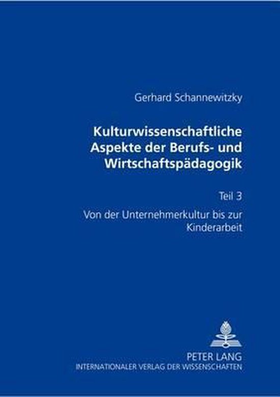 Kulturwissenschaftliche Aspekte Der Berufs- Und Wirtschaftsp ... - cover