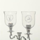 Windlicht glas - los - Hert - Groot - Ø 11cm - 2 stuks - Hoog 15cm | bol.com