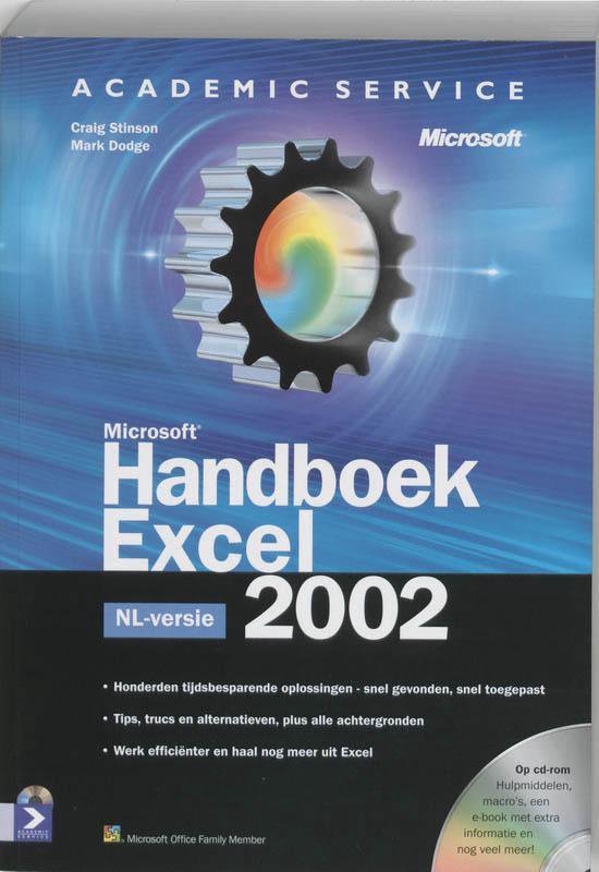 Cover van het boek 'Microsoft Handboek Excel 2002 + CD-ROM' van Craig Stinson
