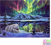 Diamond Painting "JobaStores®" Noorderlicht - volledig - 40x50cm