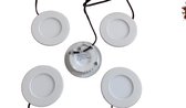 3 watt dunne inbouwspot / downlighter set 5