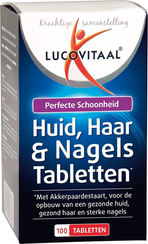 Lucovitaal Huid, Haar & Nagels Voedingssupplement - 100 Tabletten