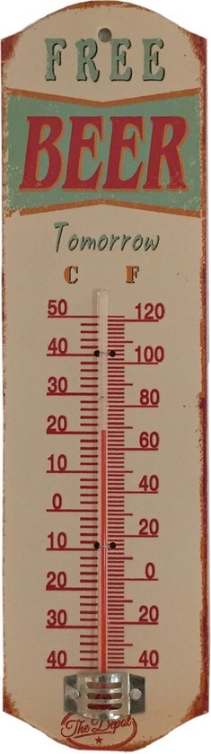 Een trouwe camouflage insect Thermometer Woonkamer Binnen En Buiten Celsius Fahrenheit Retro Oude Bier  Reclame... | bol.com