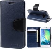 Goospery Sonata Leather case hoesje Samsung Galaxy E5 blauw