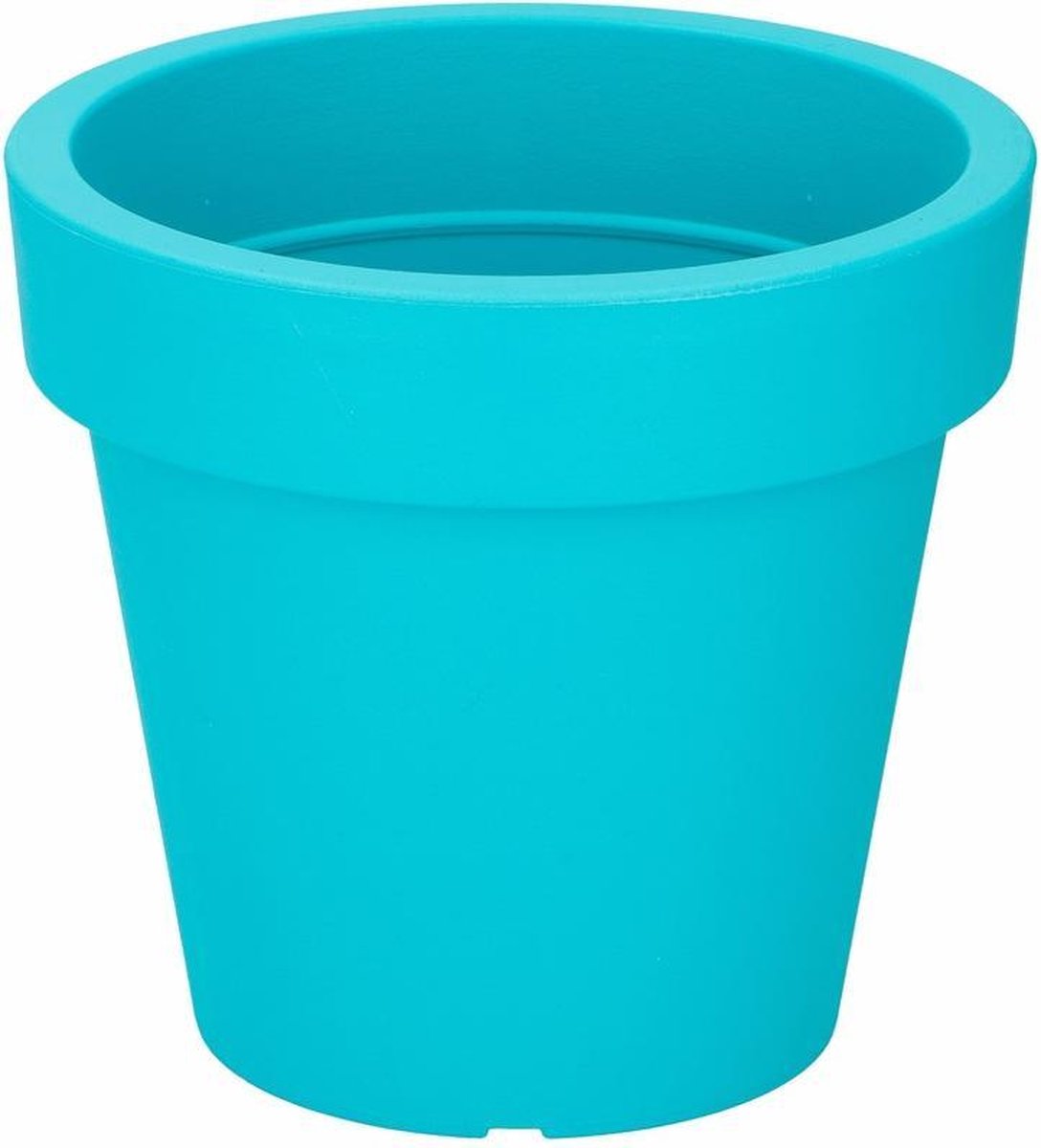 Kunststof bloempot turquoise 19 cm | bol.com