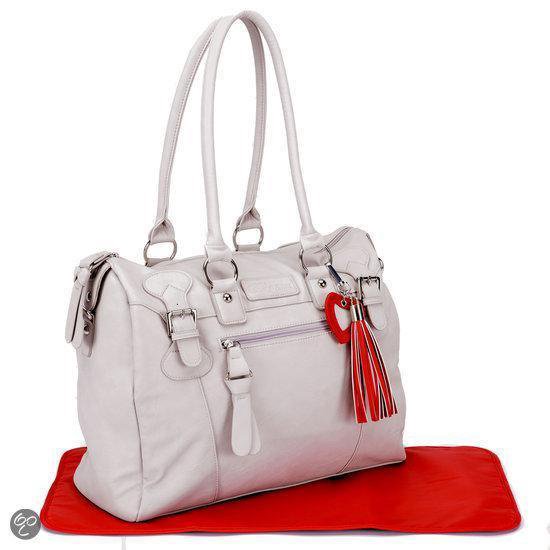 Little Company Black Label Soft Leather Look Bag Luiertas - Steen Grijs van Little Company — afbeelding 3