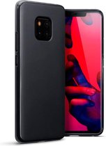 Hoesje voor Huawei Mate 20 Pro, gel case, mat zwart