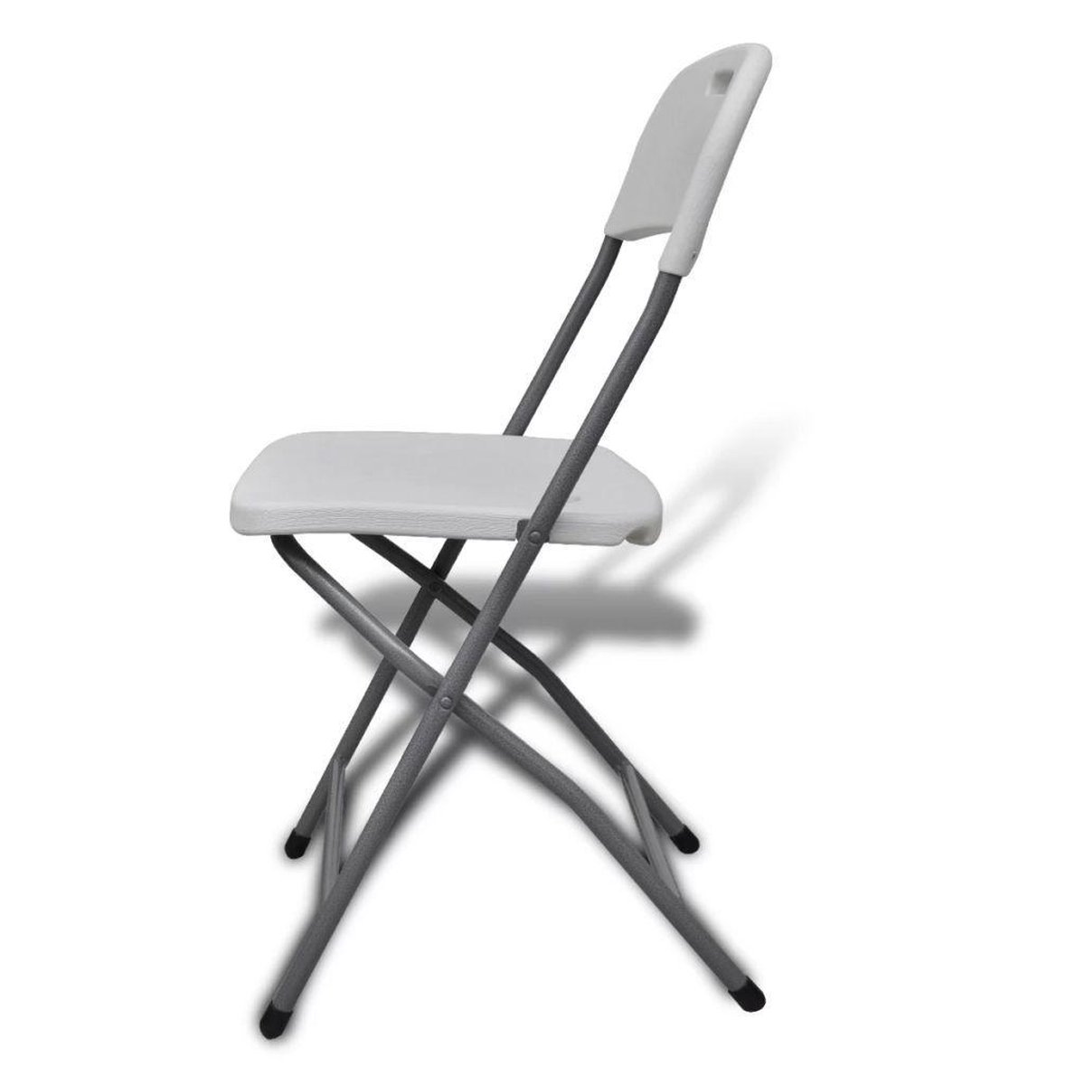 Klapstoelen voor buiten 4 HDPE wit 2 st Klapstoelen voor buiten 4 HDPE wit 2 st