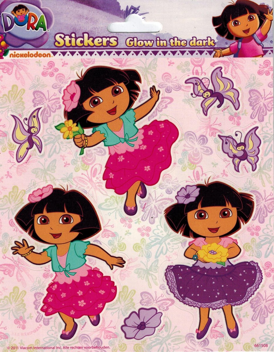 Dora Stickers Glow in the dark