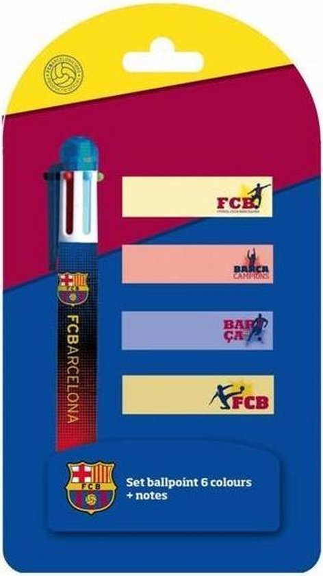 Fc Barcelona Pen Met Blaadjes 6-kleuren | bol.com