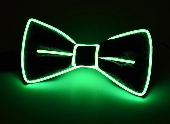 Vlinderstrik met groene LED verlichting | bol.com