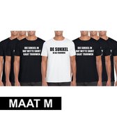 Ensemble t-shirt homme enterrement de vie de garçon De Sukkel - 7 chemises - taille M