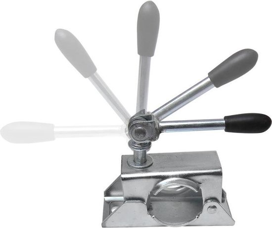 ProPlus Klem voor neuswielen of steunpoten - kantelbare hendel - Ø 48 mm - gegalvaniseerd staal van ProPlus — afbeelding 3