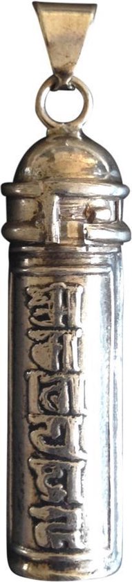 Zilveren Hanger Mantra Koker/Prayerbox  (Model 2)
