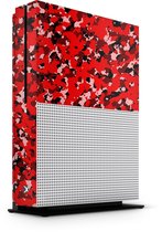 Xbox One S Console Skin Camouflage Rood