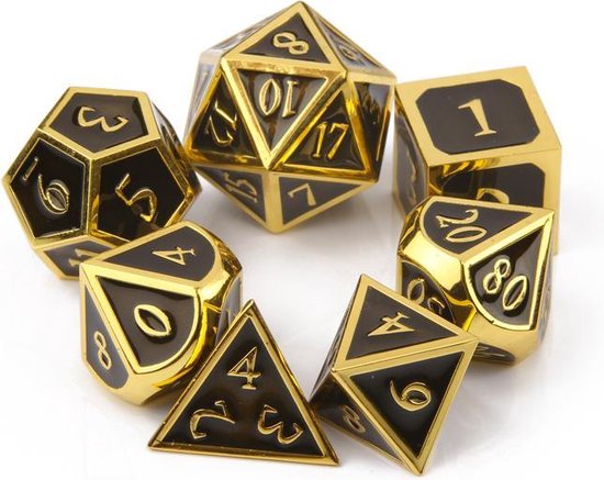 Mini DND dobbelstenen set met bronzen Steampunk Gear zakhorloge schelp case, 7 stuks polyedrische metalen D & D dobbelstenen set, DND geschenken met geschenkdoos, rollenspel bordspellen