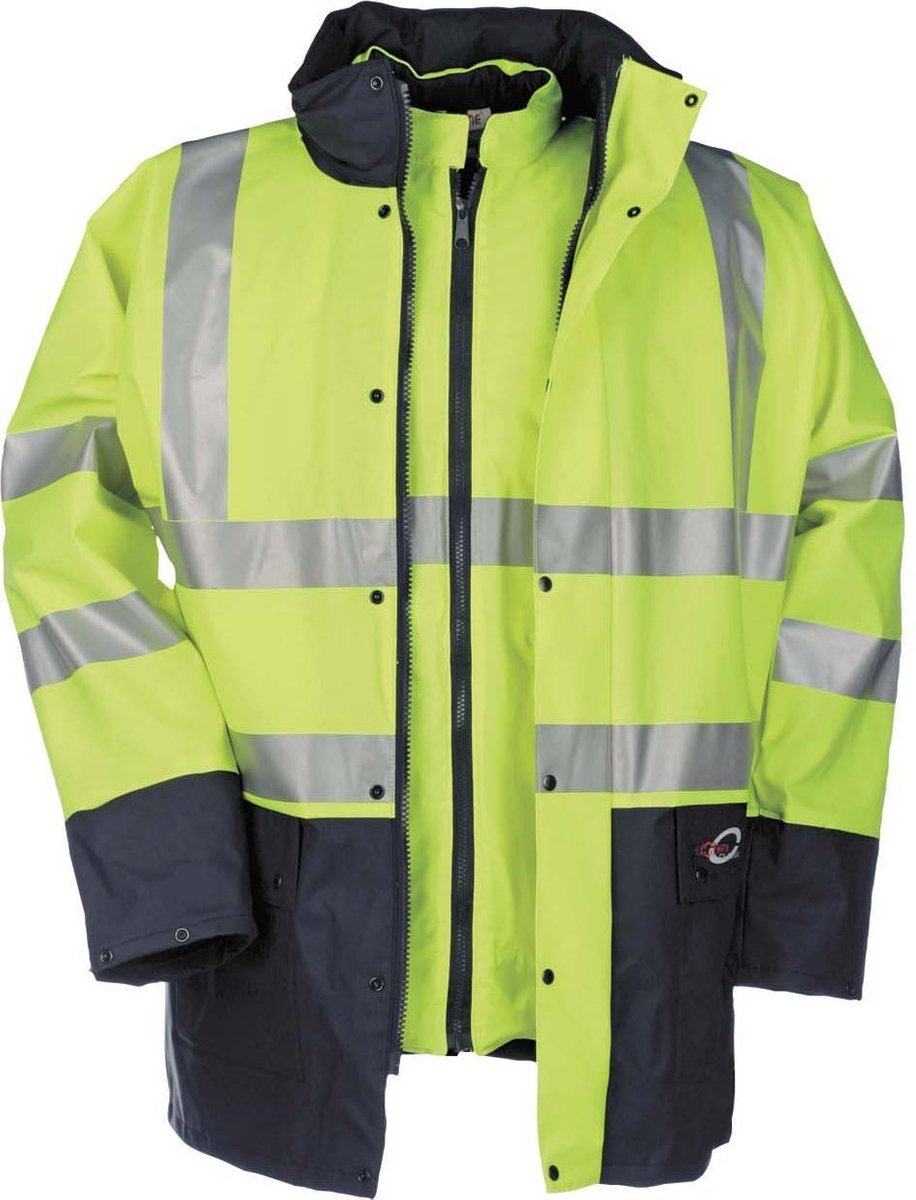 Parka Biroad Hi-viz (4in1) geel/blauw maat L